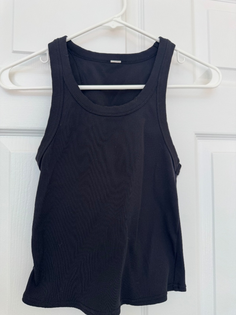Alo Yoga Black Ribbed Racerback Tank Top Size M